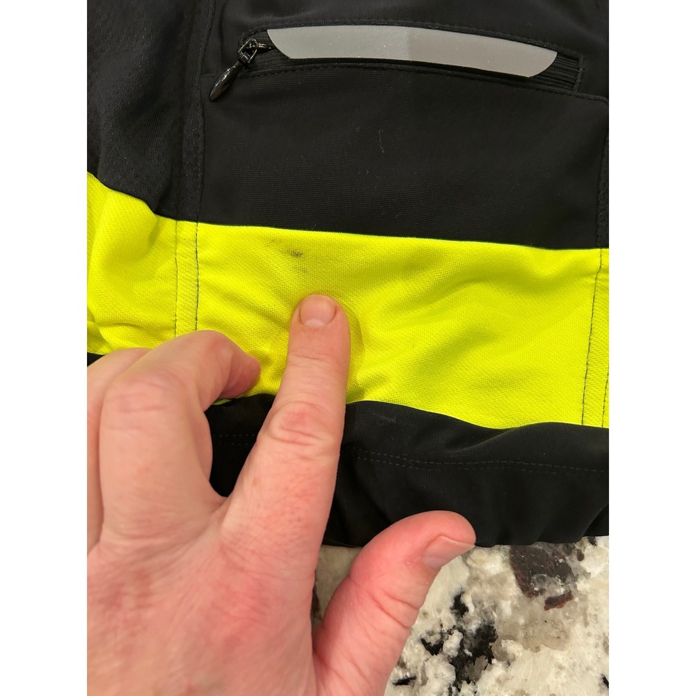 GORE BIKE WEAR Windstopper Cycling Jacket Men's Medium Black Neon Yellow - Picture 8 of 8